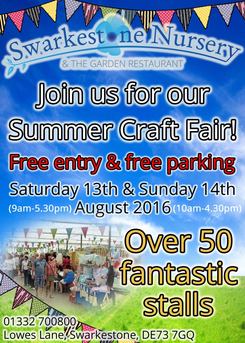 Summer Craft Fair 2016 – Leaflet front